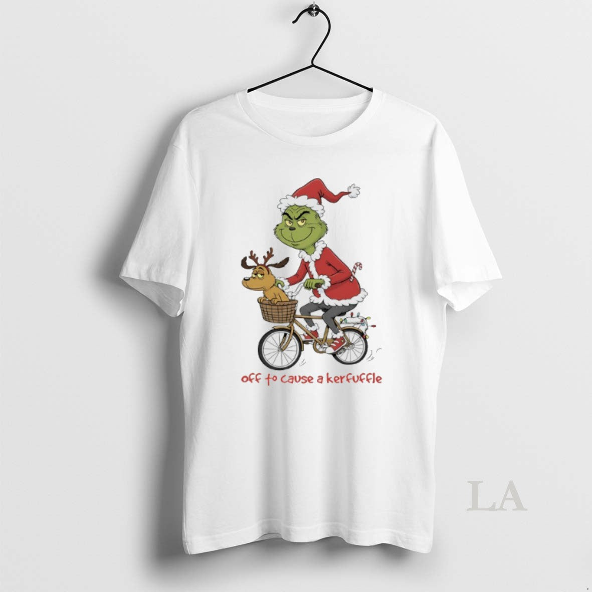 Original Grinch Christmas Light Cycling Off To Cause A Kerfuffle T-Shirts, Hoodie, Sweatshirt | InkNestWear.com