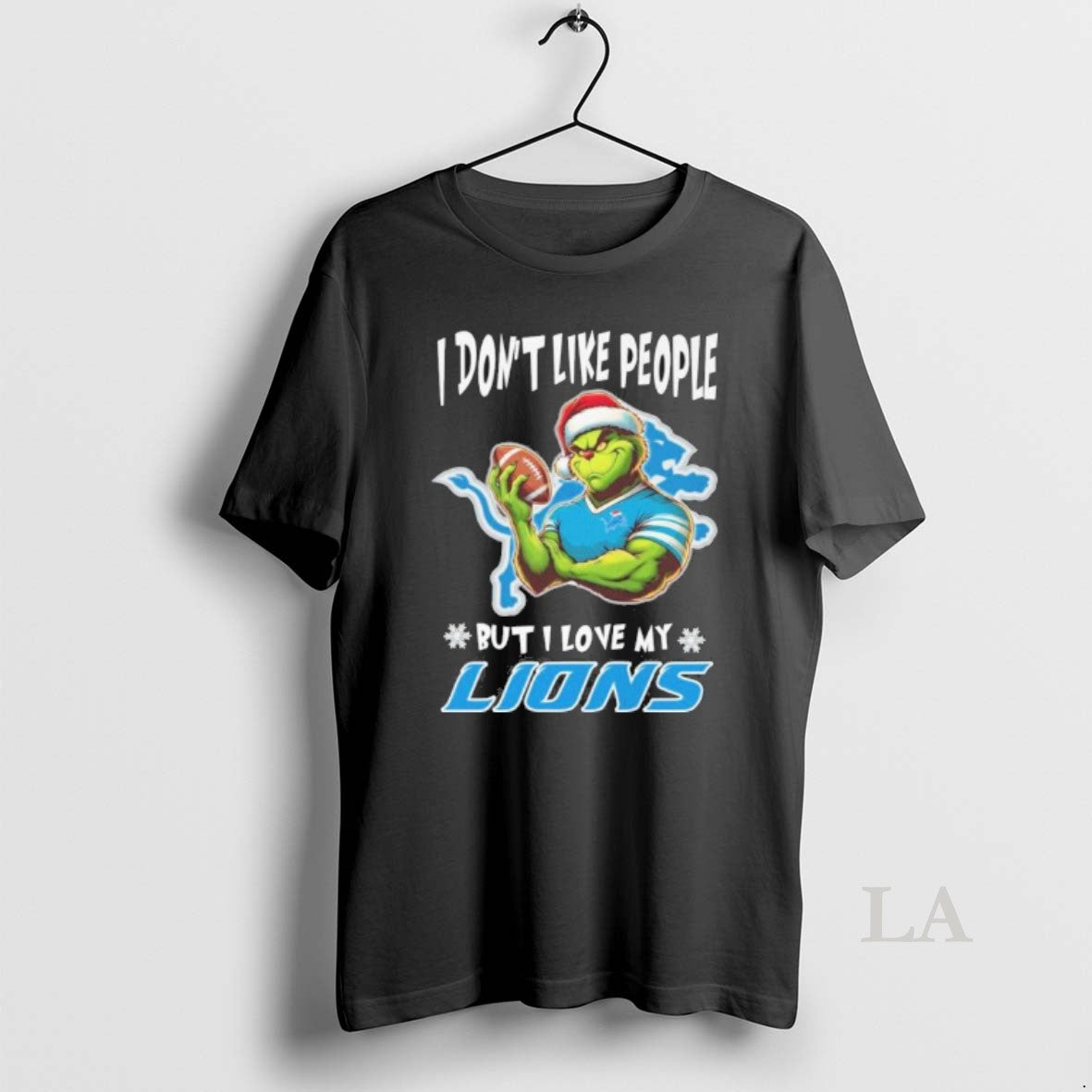 Original Grinch I Dont Like People But I Love My Detroit Lions Christmas 2025 T-Shirts, Hoodie, Sweatshirt | InkNestWear.com