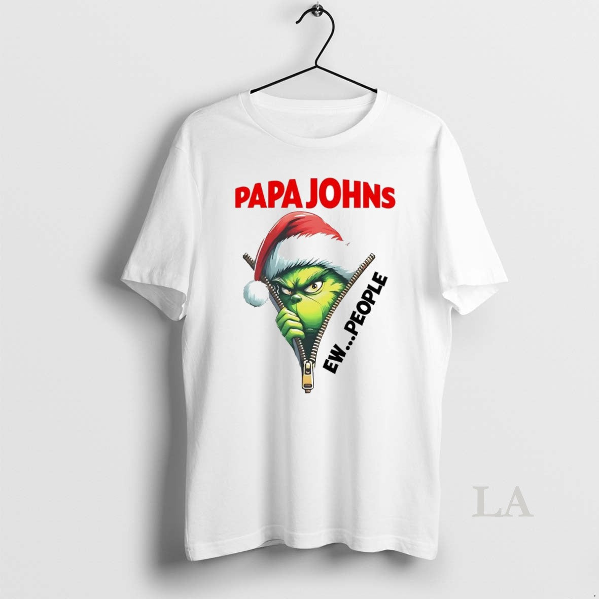Original Grinch Papa Johns Ew People Christmas T-Shirts, Hoodie, Sweatshirt | InkNestWear.com