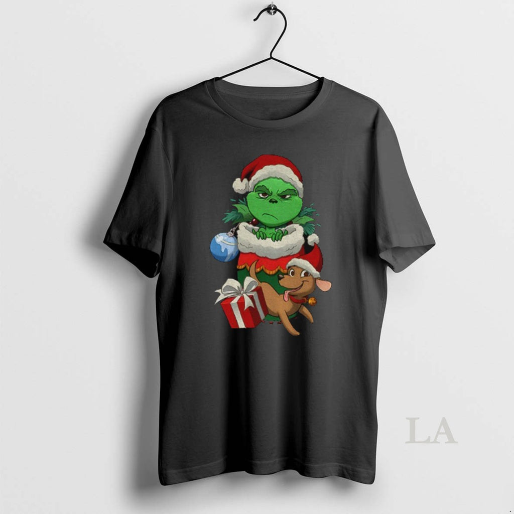Original Grinch And Max Stocking Stuffer Grump Merry Christmas 2025 T-Shirts, Hoodie, Sweatshirt | InkNestWear.com