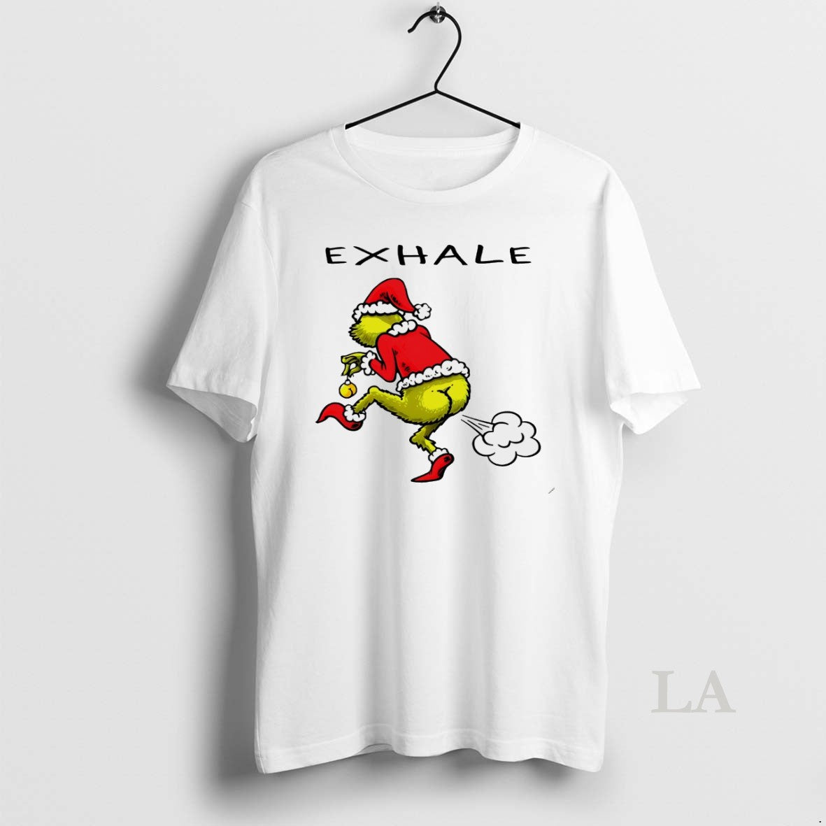 Original Grinch Exhale Christmas White T-Shirts, Hoodie, Sweatshirt | InkNestWear.com