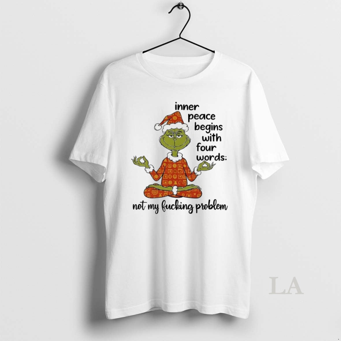 Original Grinch Inner Peace Begins With Four Words Christmas T-Shirts, Hoodie, Sweatshirt | InkNestWear.com