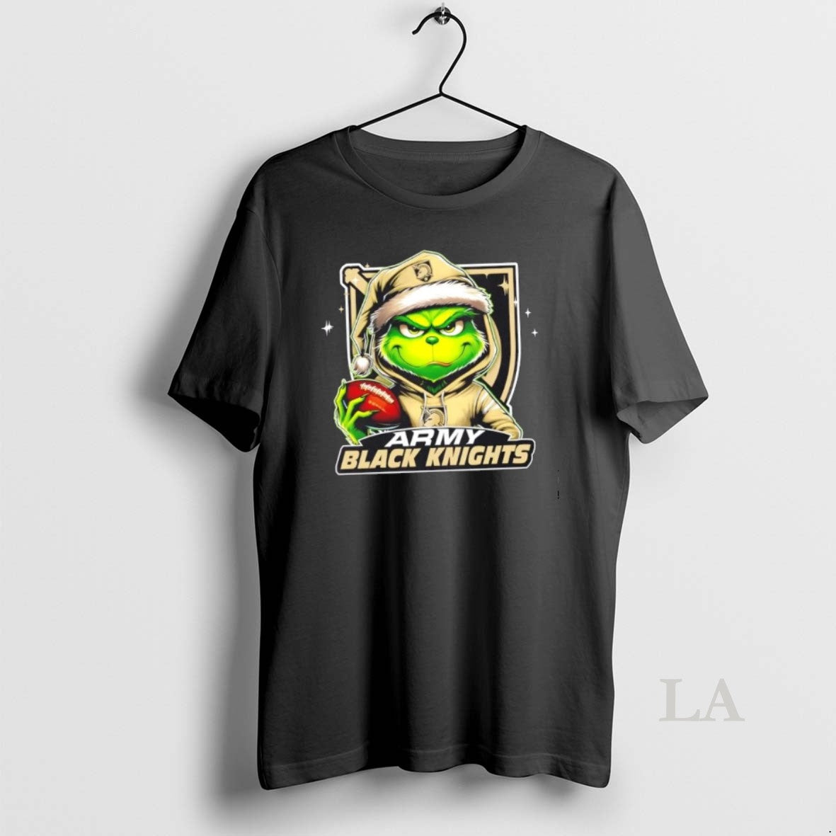 Original Grinch Is Holding A Ball And Smiling At Army Black Knights Fans Christmas T-Shirts, Hoodie, Sweatshirt