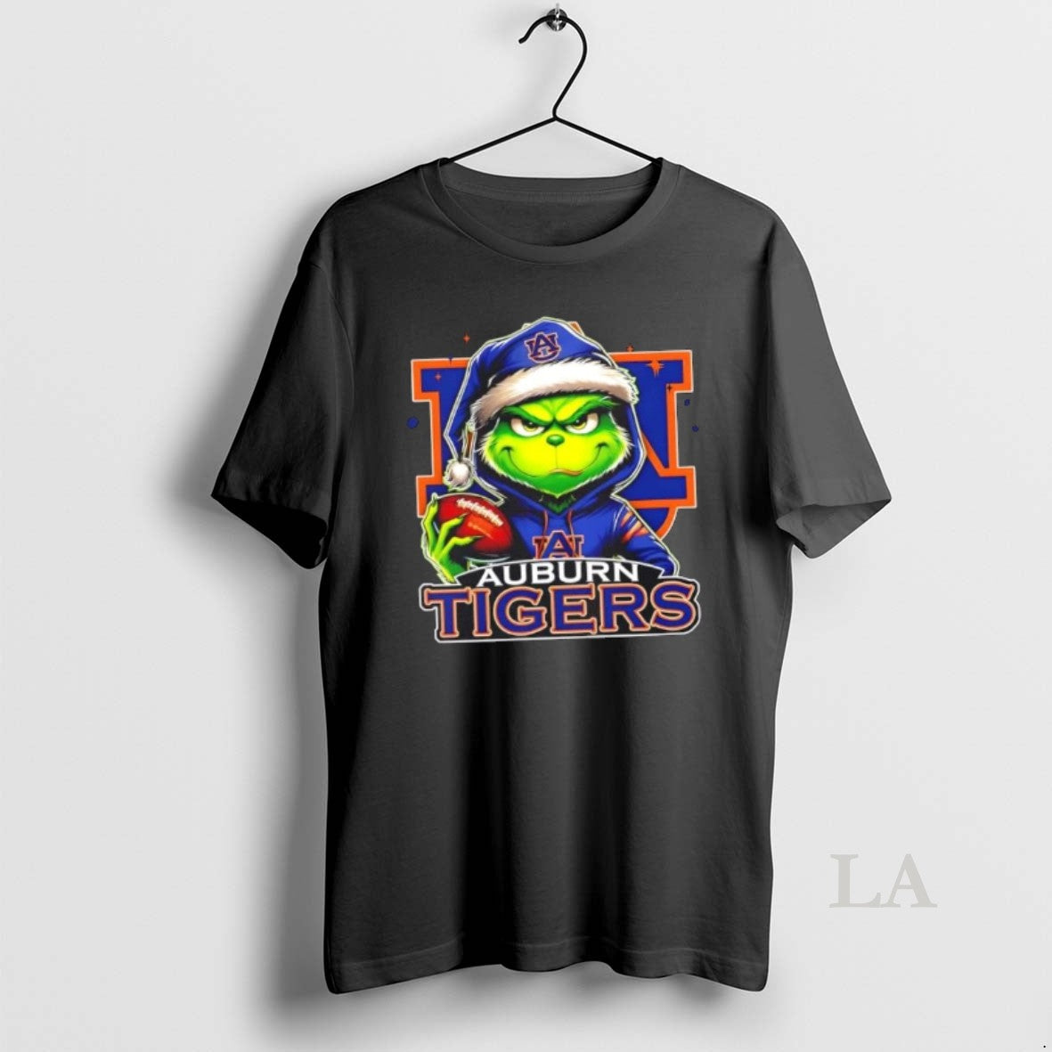 Original Grinch Is Holding Ball Smiling Auburn Tigers Fans T-Shirts, Hoodie, Sweatshirt