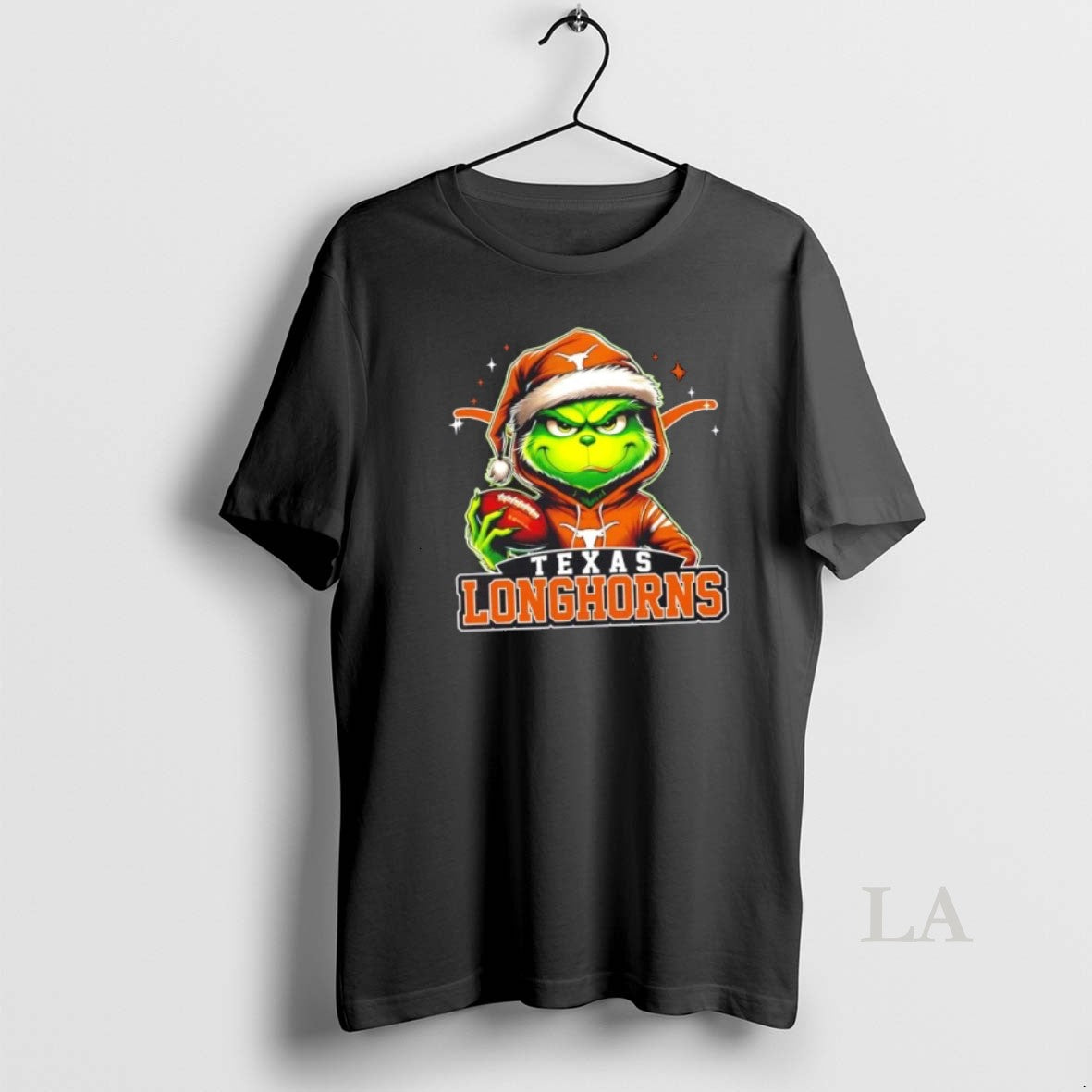 Original Grinch Is Holding A Ball And Smiling At Texas Longhorns Fans Christmas T-Shirts, Hoodie, Sweatshirt