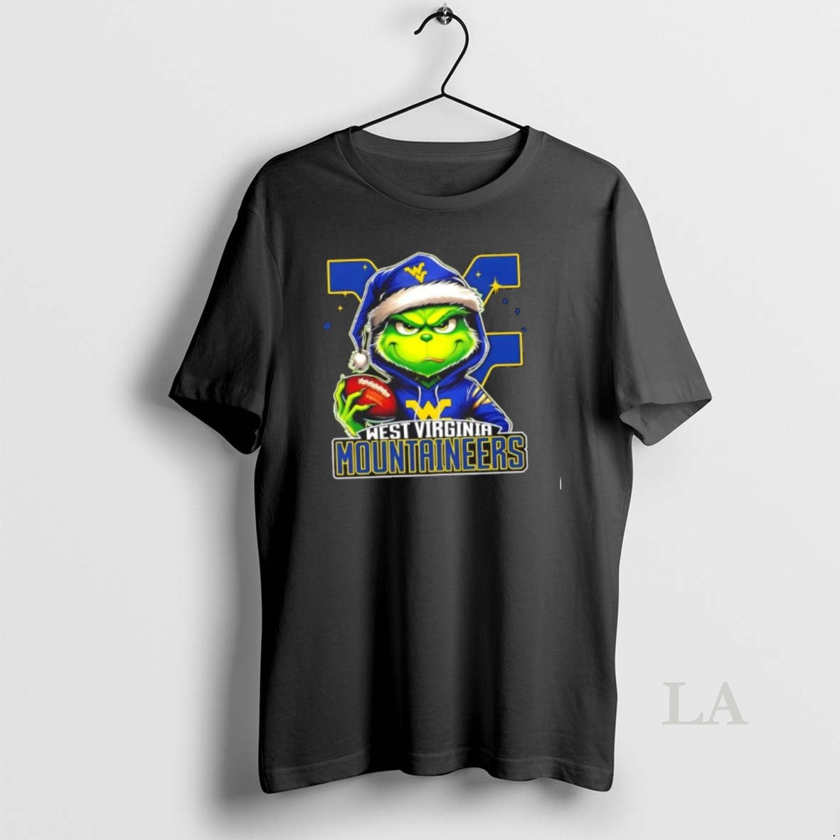 Original Grinch Is Holding A Ball And Smiling At West Virginia Mountaineers Fans Christmas T-Shirts, Hoodie, Sweatshirt