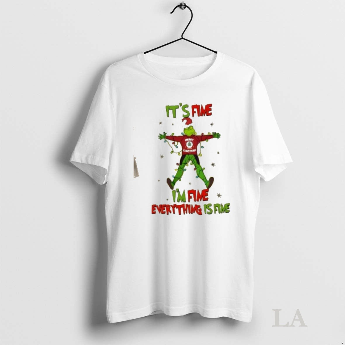 Original Grinch Merry Fine Im Fine Everything Is Fine T-Shirts, Hoodie, Sweatshirt