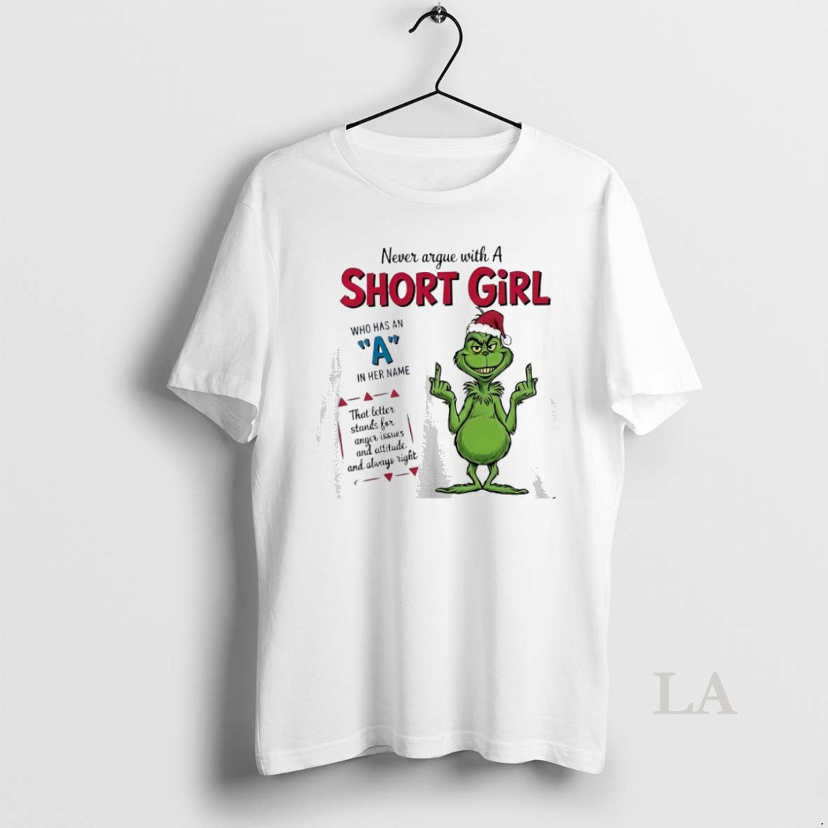 Original Grinch Never Argue With A Short Girl Christmas T-Shirts, Hoodie, Sweatshirt | InkNestWear.com