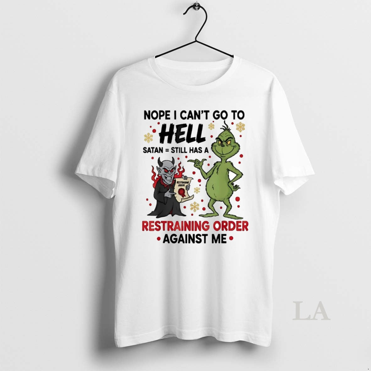 Original Grinch Nope I Cant Go To Hell Satan Still Christmas T-Shirts, Hoodie, Sweatshirt | InkNestWear.com