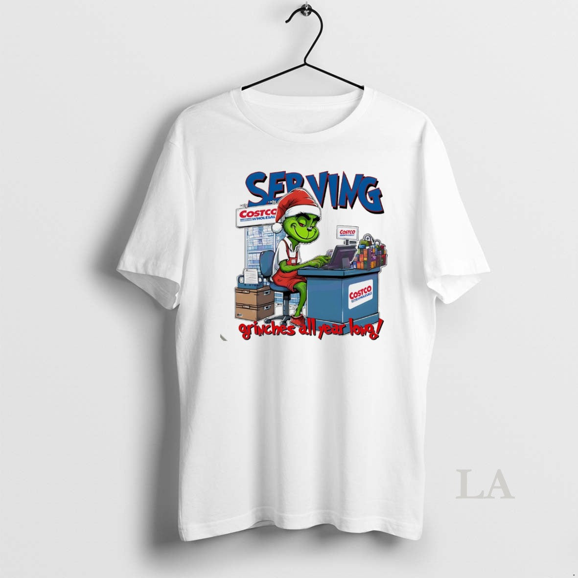 Original Grinch Serving Grinches All Year Long Christmas Funny White T-Shirts, Hoodie, Sweatshirt | InkNestWear.com