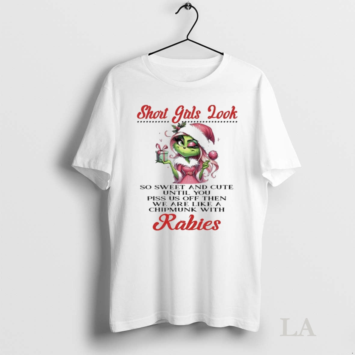 Original Grinch Short Girls Look So Sweet And Cute Until You Piss Us Off Then T-Shirts, Hoodie, Sweatshirt | InkNestWear.com