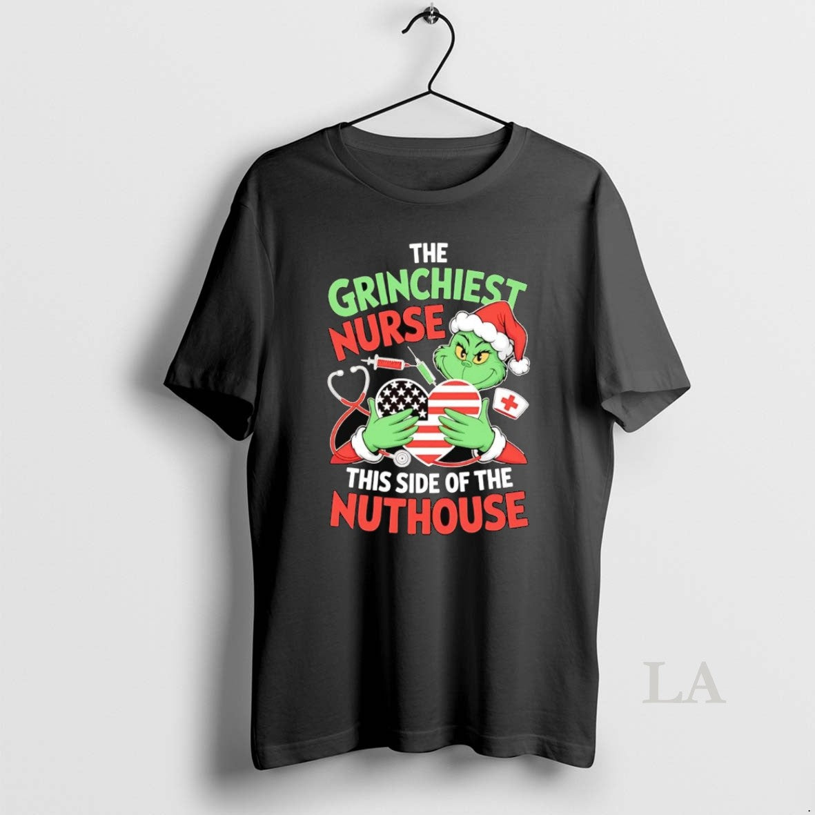 Original Grinch The Grinchiest Nurse This Side Of The Nuthouse Christmas T-Shirts, Hoodie, Sweatshirt | InkNestWear.com