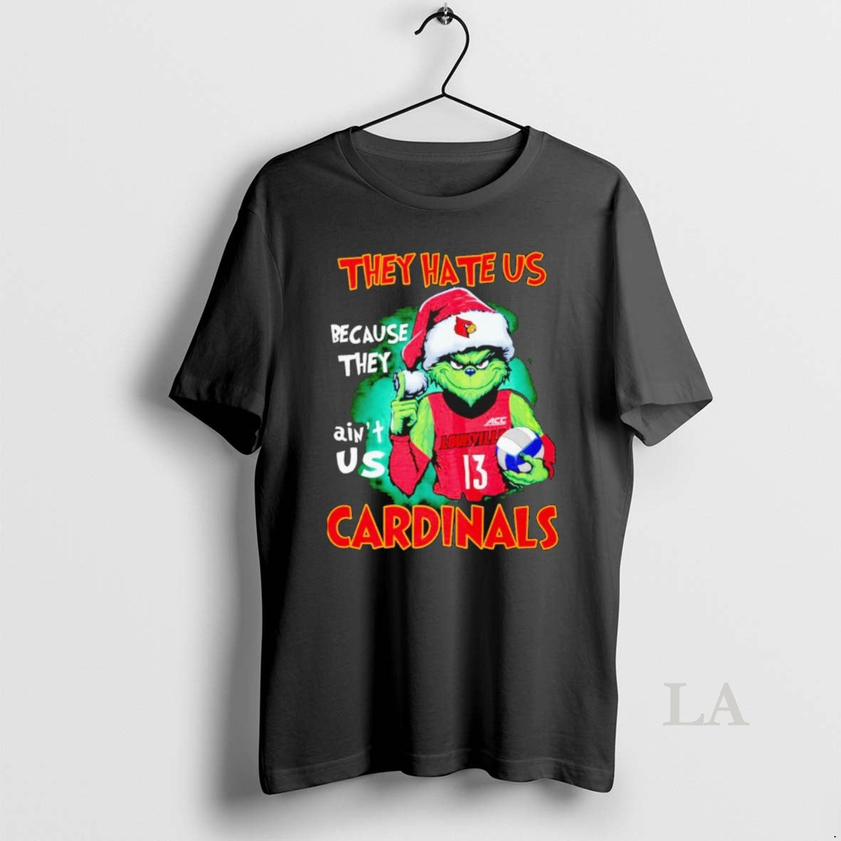 Original Grinch They Hate Us Because They Aint Us Louisville Cardinals Christmas