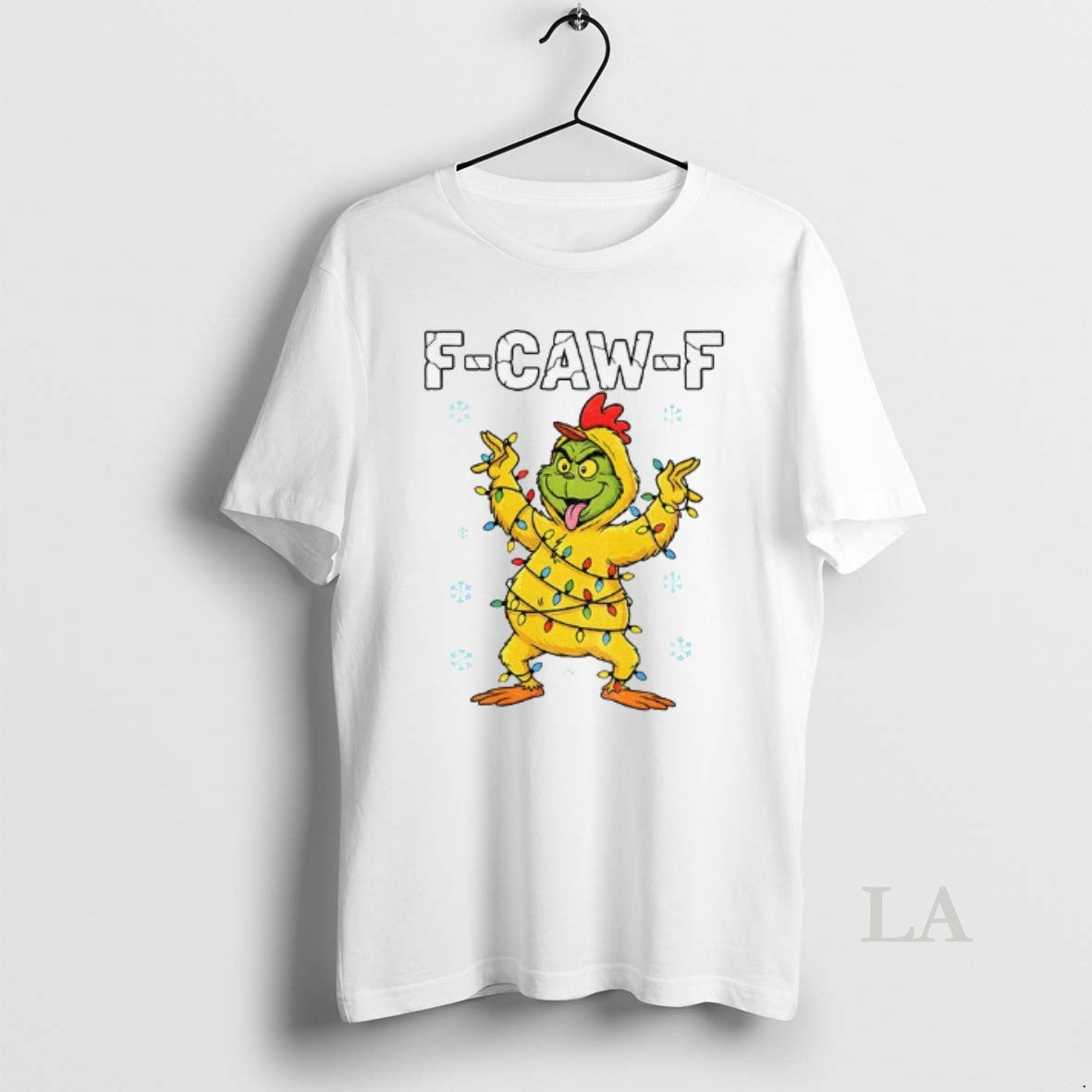 Original Grinch X Chicken F Caw F Snow Christmas 2025 T-Shirts, Hoodie, Sweatshirt | InkNestWear.com