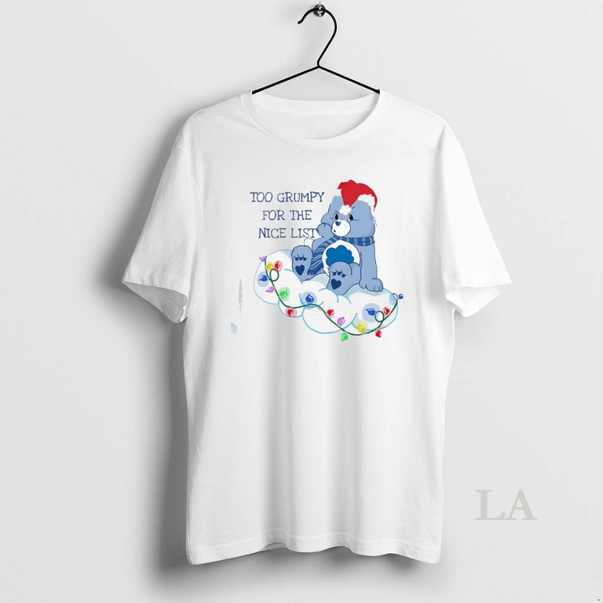 Original Grumpy Bear Too Grumpy For The Nice List Christmas Lights T-Shirts, Hoodie, Sweatshirt | InkNestWear.com