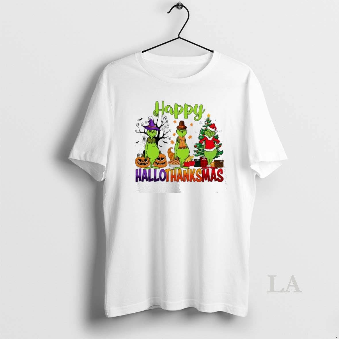 Original Happy Hallothanksmas Grinch Christmas T-Shirts, Hoodie, Sweatshirt | InkNestWear.com
