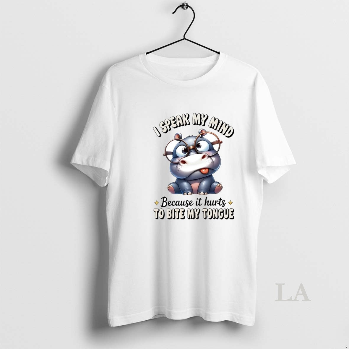 Original Hippopotamus I Speak My Mind Because It Hurts To Bite My Tongue T-Shirts, Hoodie, Sweatshirt | InkNestWear.com