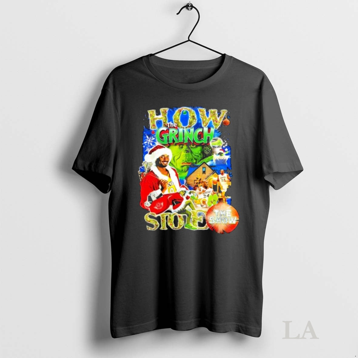 Original How The Grinch Stole The Show The Mamba Christmas T-Shirts, Hoodie, Sweatshirt | InkNestWear.com