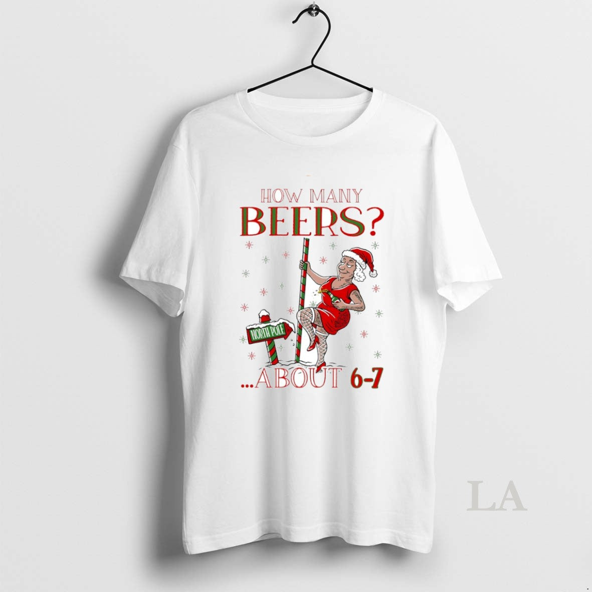 Original How Many Beers About 6 7 Mrs Clause Ugly Christmas Circle T-Shirts, Hoodie, Sweatshirt | InkNestWear.com
