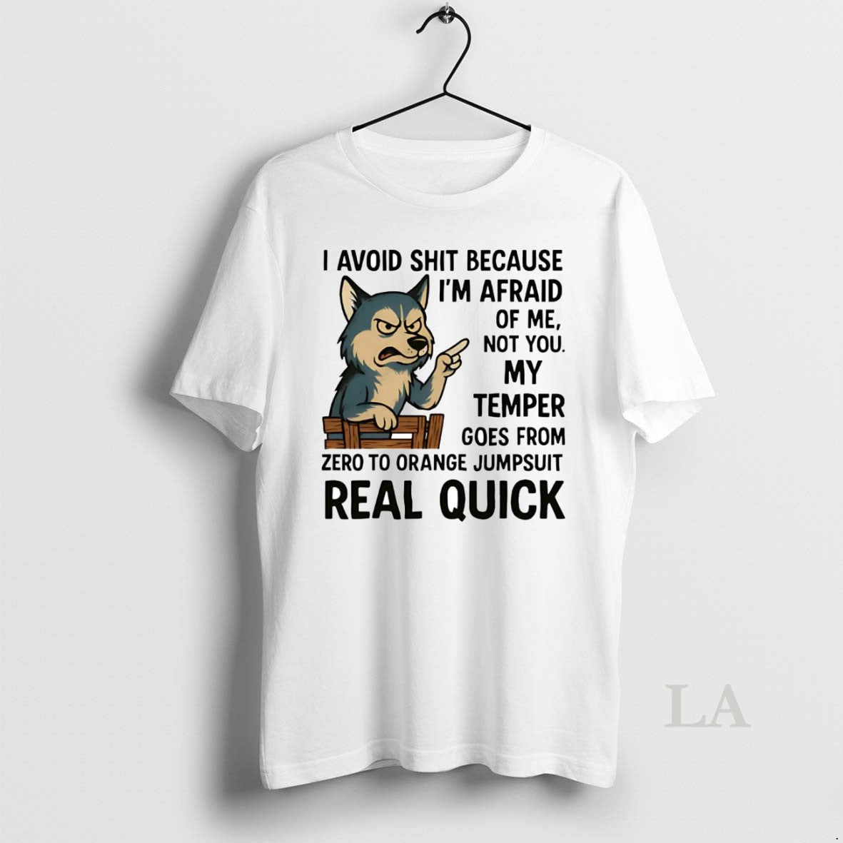 Original Husky I Avoid Shit Because Im Afraid Of Me Not You My Temper Real T-Shirts, Hoodie, Sweatshirt | InkNestWear.com