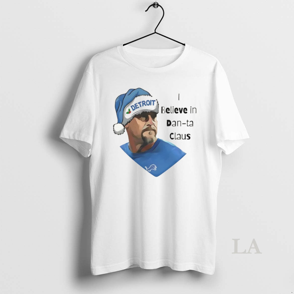 Original I Believe In Dan Ta Claus Dan Campbell Detroit Lions Football Christmas 2025 T-Shirts, Hoodie, Sweatshirt