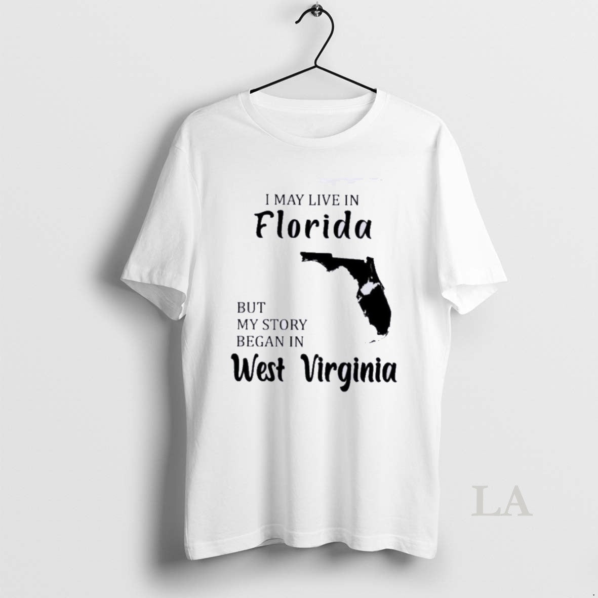 Original I May Live In Florida But My Story Began In West Virginia T-Shirts, Hoodie, Sweatshirt | InkNestWear.com