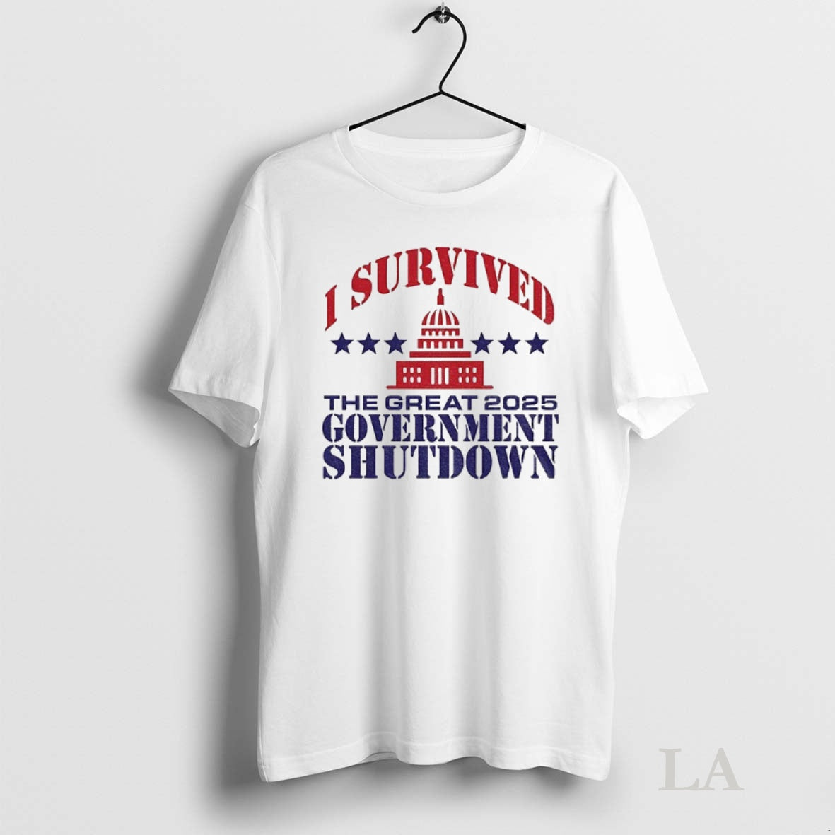 Original I Survived The Great 2025 Government Shutdown Washington Politics T-Shirts, Hoodie, Sweatshirt | InkNestWear.com