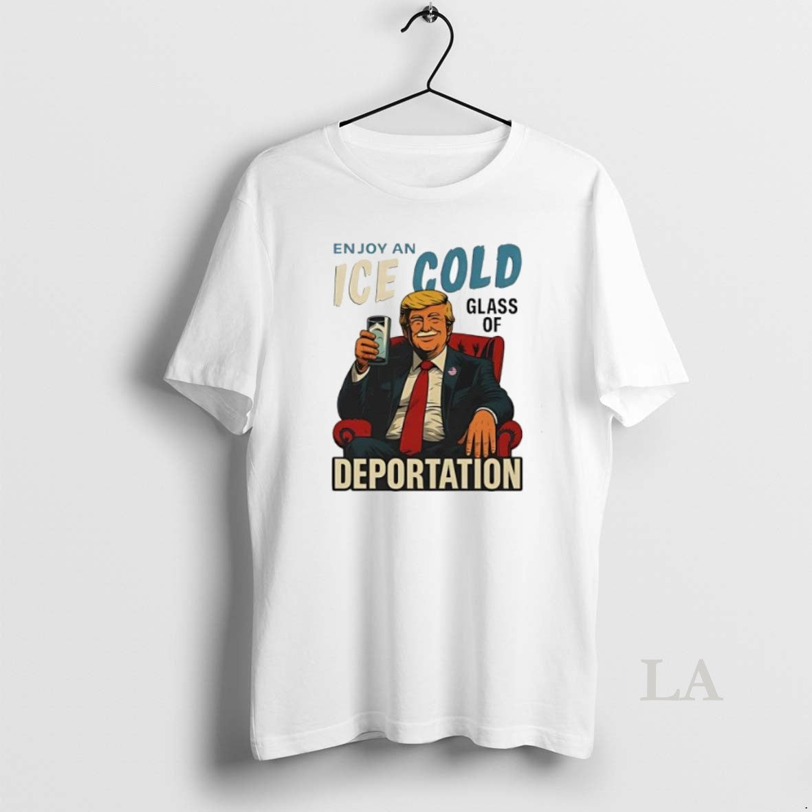 Original Ice Cold Glass Of Deportation Trump Milk Mustache Shrit T-Shirts, Hoodie, Sweatshirt | InkNestWear.com
