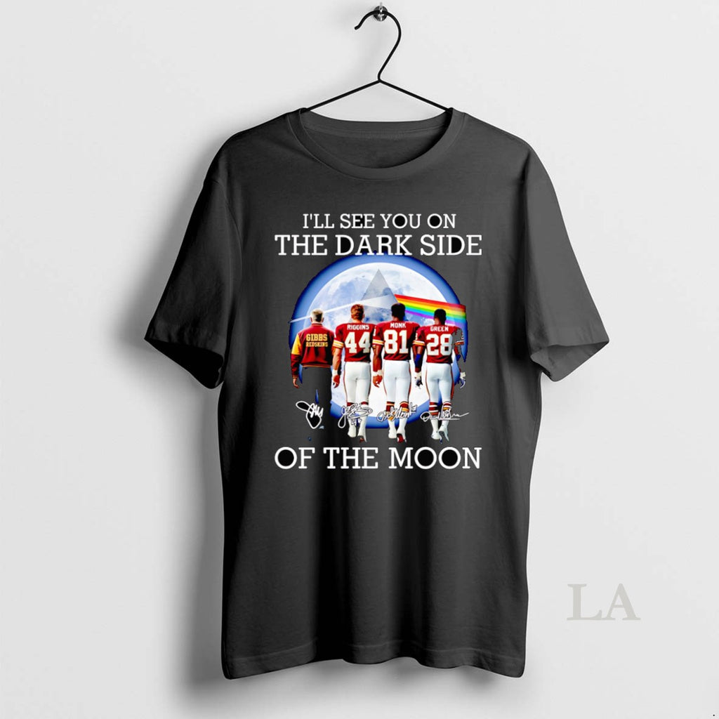 Original Ill See You On The Dark Side Of The Moon Washington Redskins T-Shirts, Hoodie, Sweatshirt | InkNestWear.com