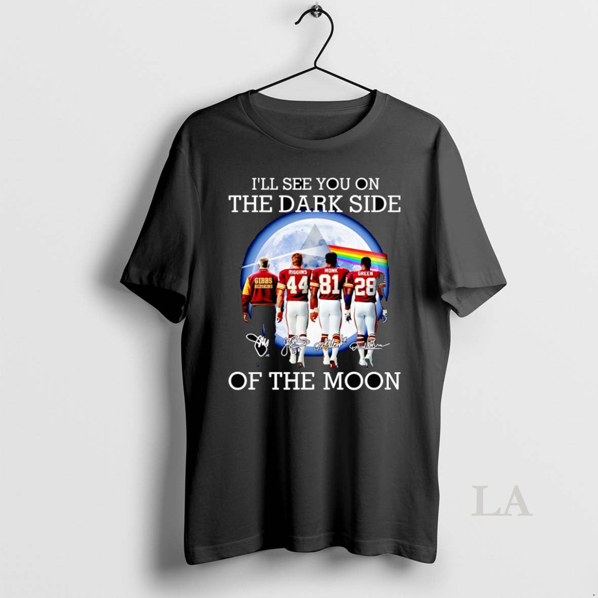 Original Ill See You On The Dark Side Of The Moon Washington Redskins T-Shirts, Hoodie, Sweatshirt | InkNestWear.com