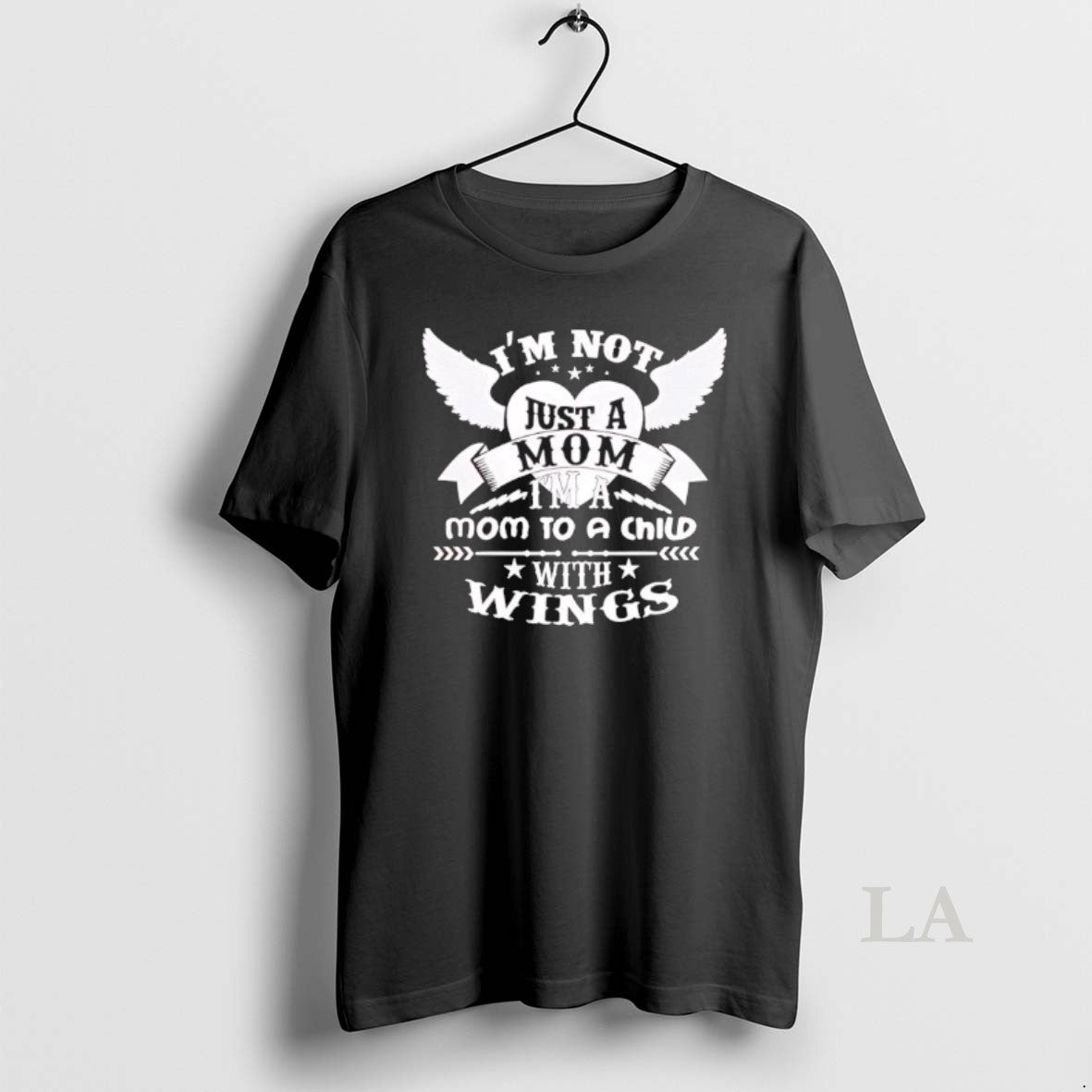 Original Im Not Just A Mom Im A Mom To A Child With Wings Black T-Shirts, Hoodie, Sweatshirt | InkNestWear.com