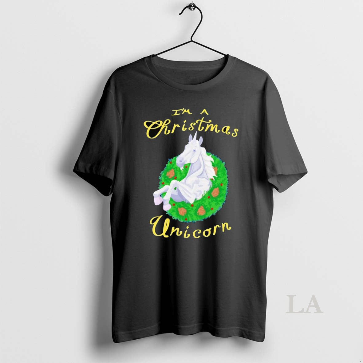 Original Im A Christmas Unicorn Wreath T-Shirts, Hoodie, Sweatshirt | InkNestWear.com