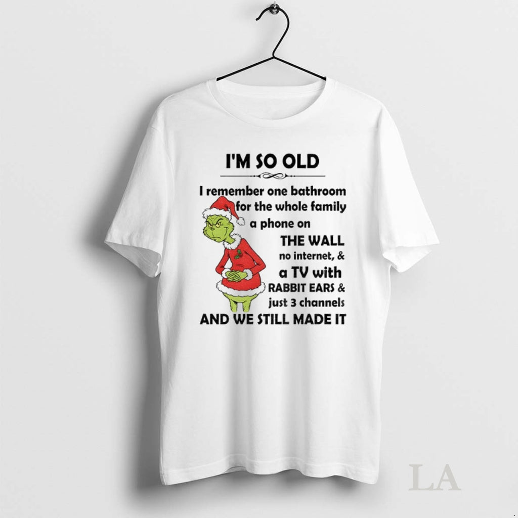 Original Im So Old I Remember One Bathroom For The Whole Family A Phone On T-Shirts, Hoodie, Sweatshirt | InkNestWear.com