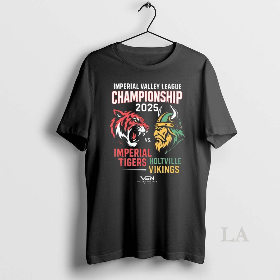 Original Imperial Valley League Championship 2025 Imperial Tigers Vs Holtville Vikings T-Shirts, Hoodie, Sweatshirt