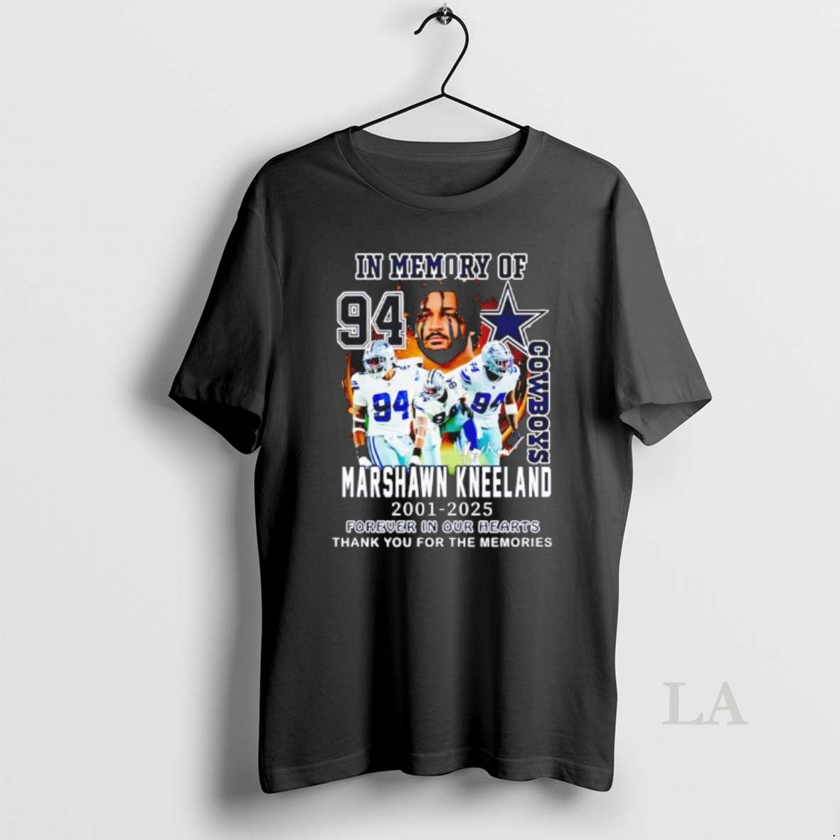 Original In Memory Of Cowboys Marshawn Kneeland 2021 2025 Forever In Our Hearts Black T-Shirts, Hoodie, Sweatshirt