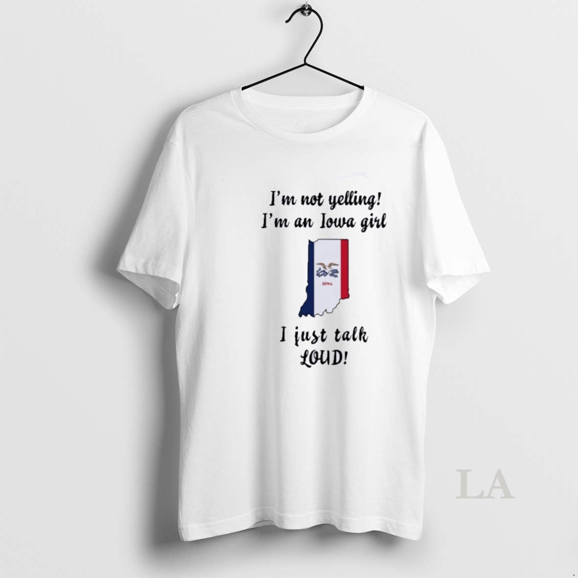 Original Indiana Map Im Not Yelling Im An Iowa Girl I Just Talk Loud T-Shirts, Hoodie, Sweatshirt | InkNestWear.com