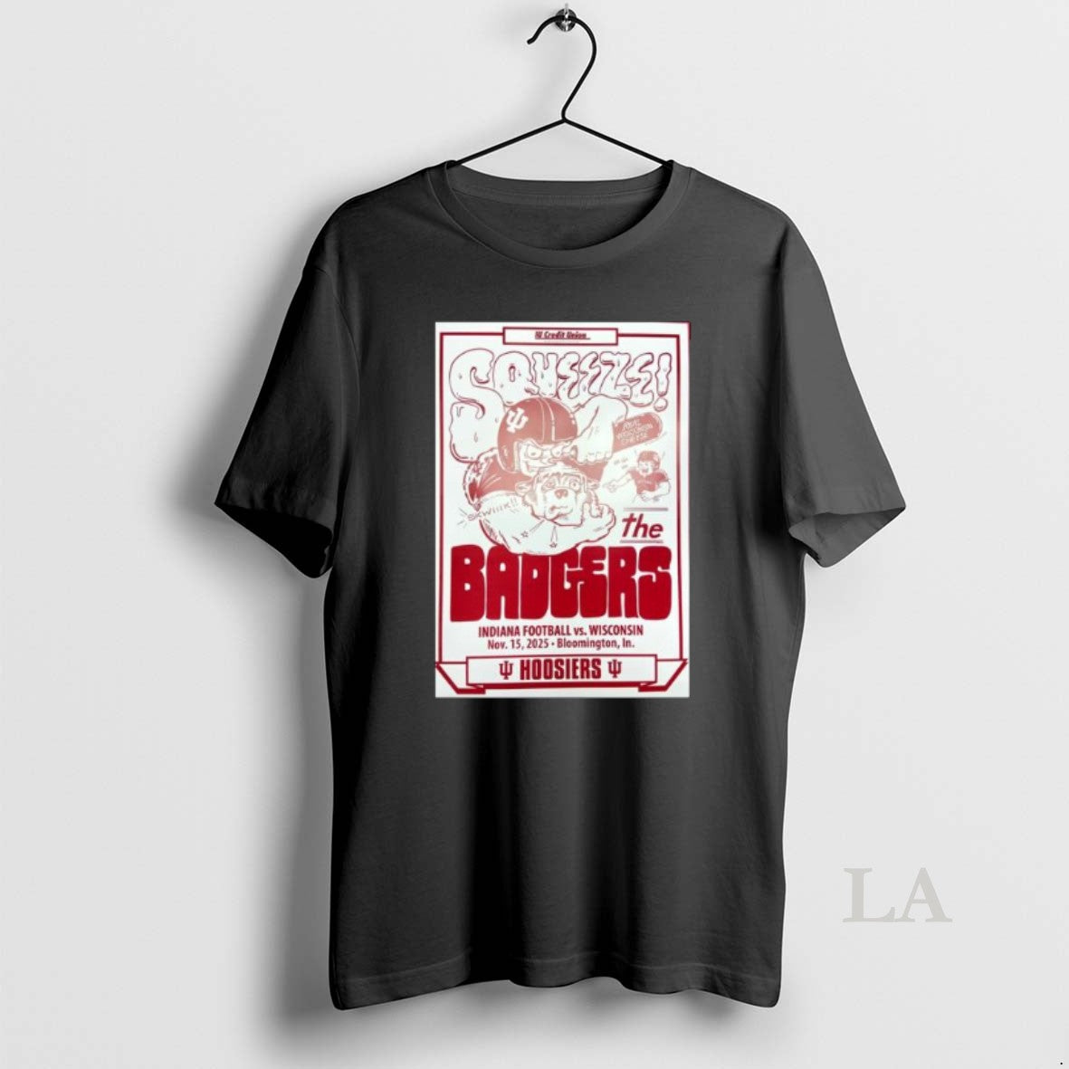 Original Indiana Vs Wisconsin 2025 Squeeze The Badgers T-Shirts, Hoodie, Sweatshirt | InkNestWear.com