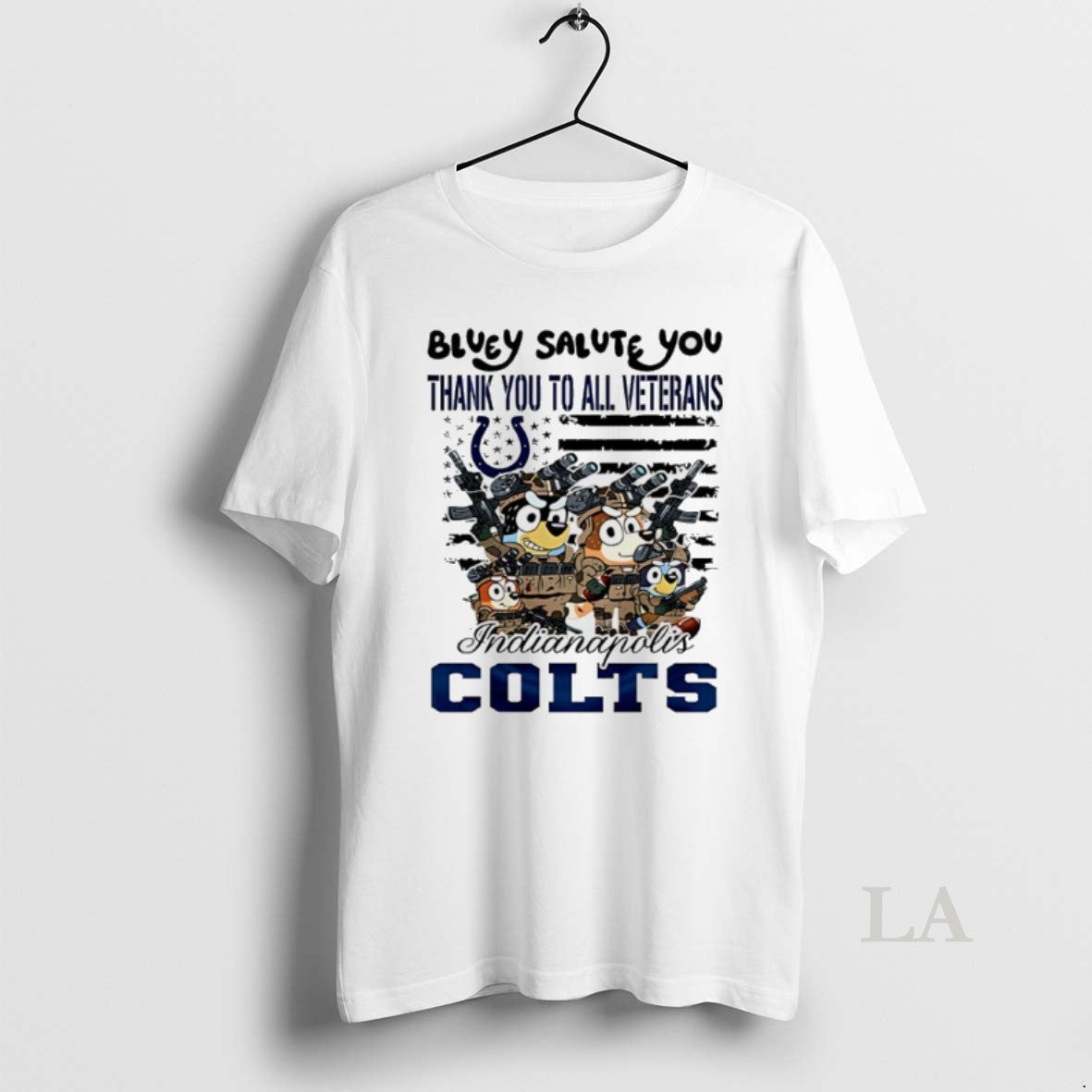 Original Indianapolis Colts Bluey Salute You Thank You To All Veterans T-Shirts, Hoodie, Sweatshirt | InkNestWear.com