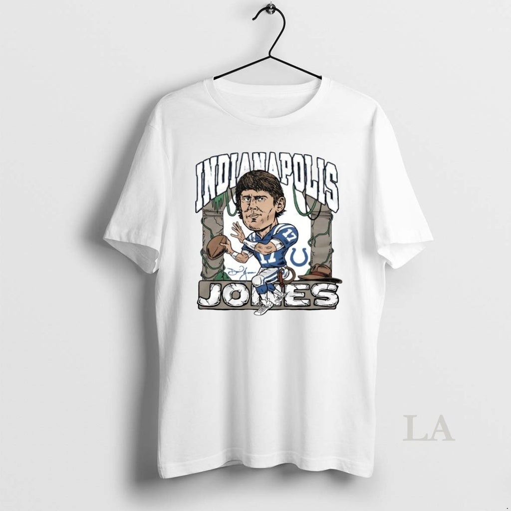 Original Indianapolis Colts Daniel Jones Caricature Signature Circle T-Shirts, Hoodie, Sweatshirt | InkNestWear.com