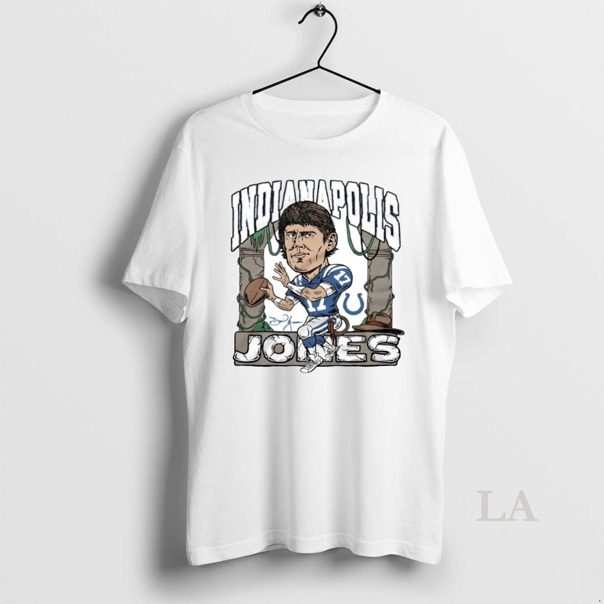 Original Indianapolis Colts Daniel Jones Caricature Signature Circle T-Shirts, Hoodie, Sweatshirt | InkNestWear.com