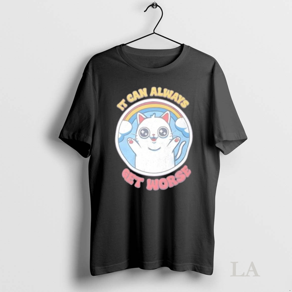 Original It Can Always Get Worse Cat Humor T-Shirts, Hoodie, Sweatshirt | InkNestWear.com