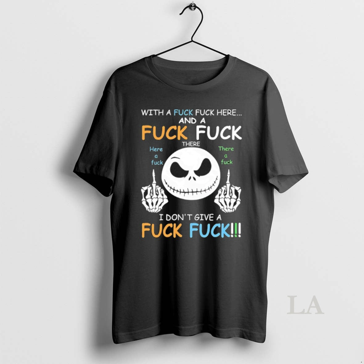 Original Jack Skellington With A Fuck And A Fuck I Dont Give A Fuck T-Shirts, Hoodie, Sweatshirt | InkNestWear.com