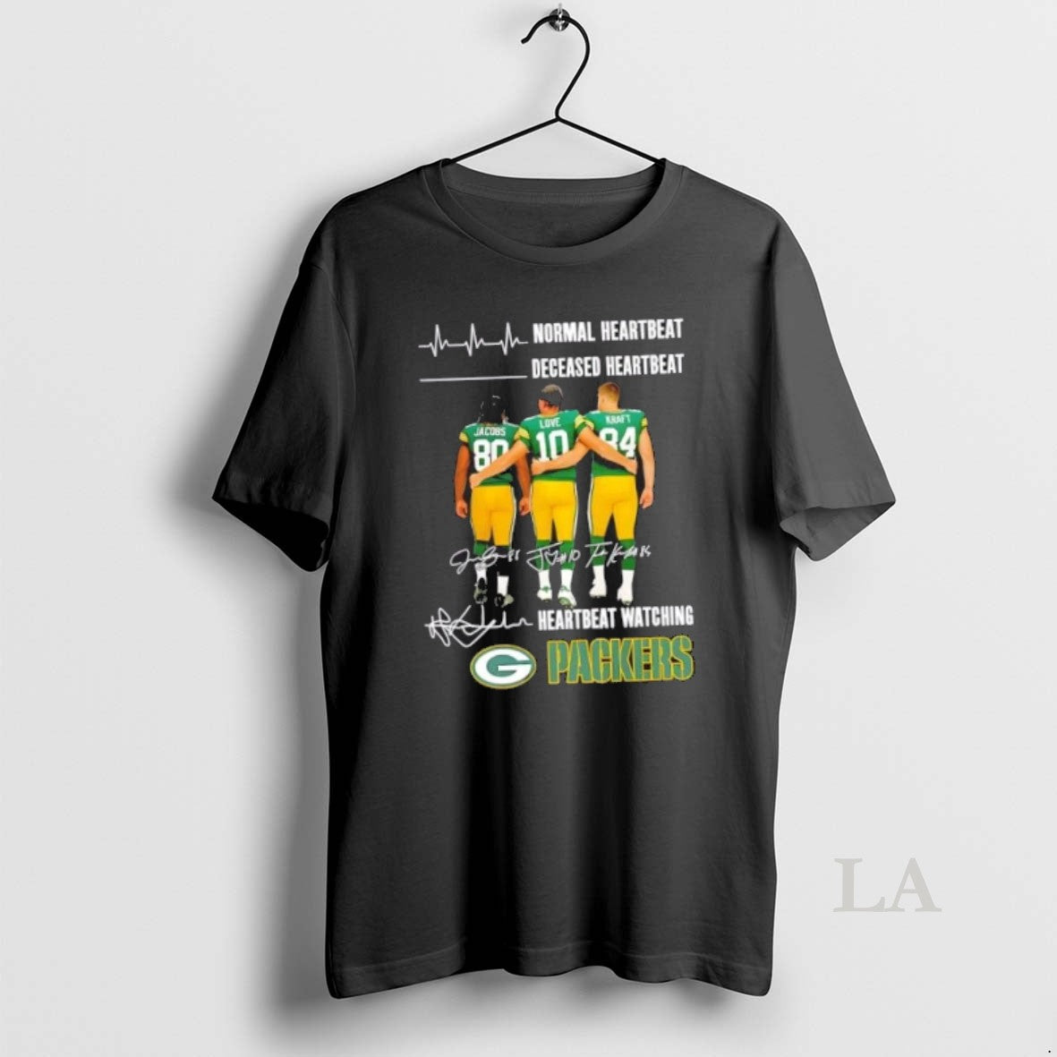 Original Jacobs Love And Kraft Normal Heartbeat Deceased Heartbeat Heartbeat Watching Green Bay Packers T-Shirts, Hoodie,...
