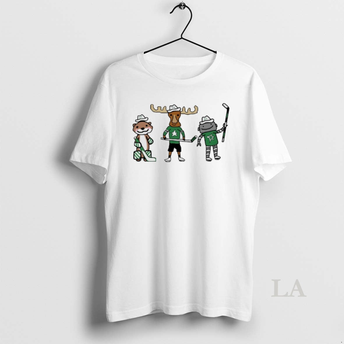 Original Jake Oettinger Otter Mikko Rantanen Moose And Jason Robertson Robo Guys Dallas Stars Mascot T-Shirts, Hoodie,...