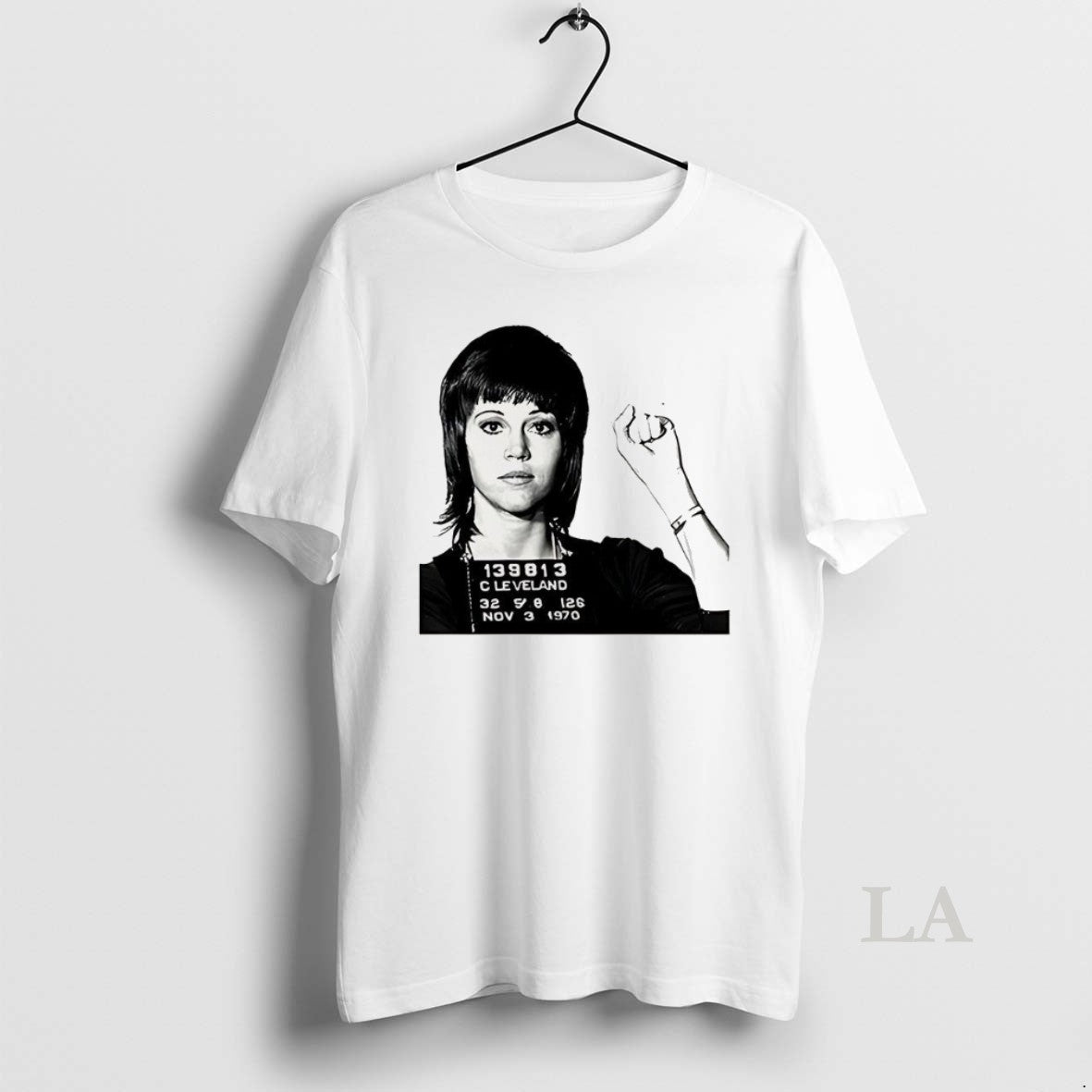 Original Jane Fonda Clevand 1970 Mugshot T-Shirts, Hoodie, Sweatshirt | InkNestWear.com