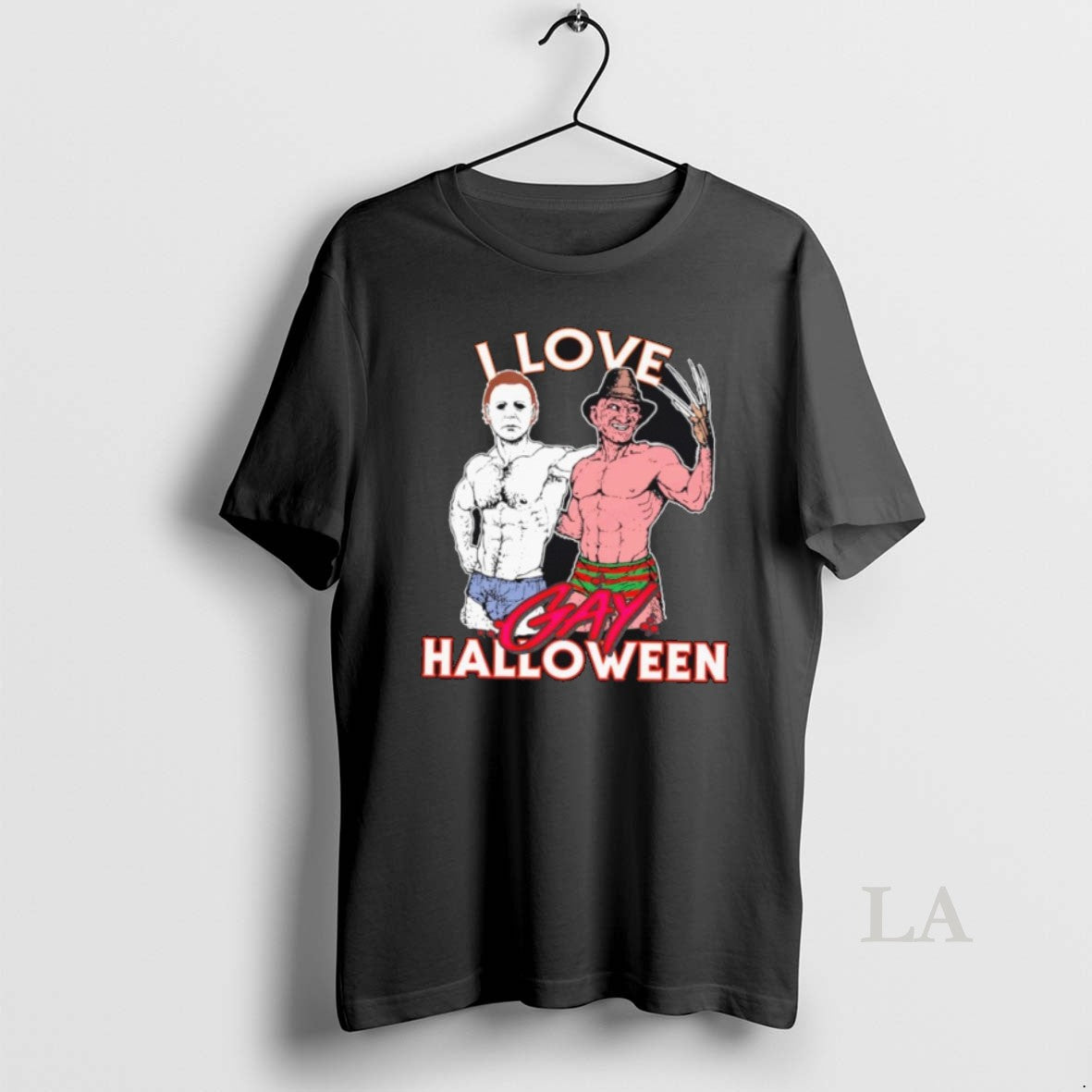 Original Jason Voorhees Vs Freddy Krueger I Love Gay Halloween T-Shirts, Hoodie, Sweatshirt | InkNestWear.com