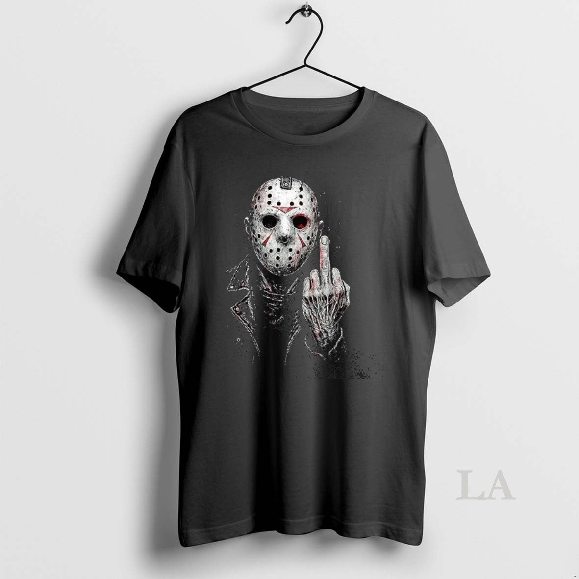 Original Jason Voorhees Middle Finger The Friday The 13th Horror Halloween T-Shirts, Hoodie, Sweatshirt | InkNestWear.com