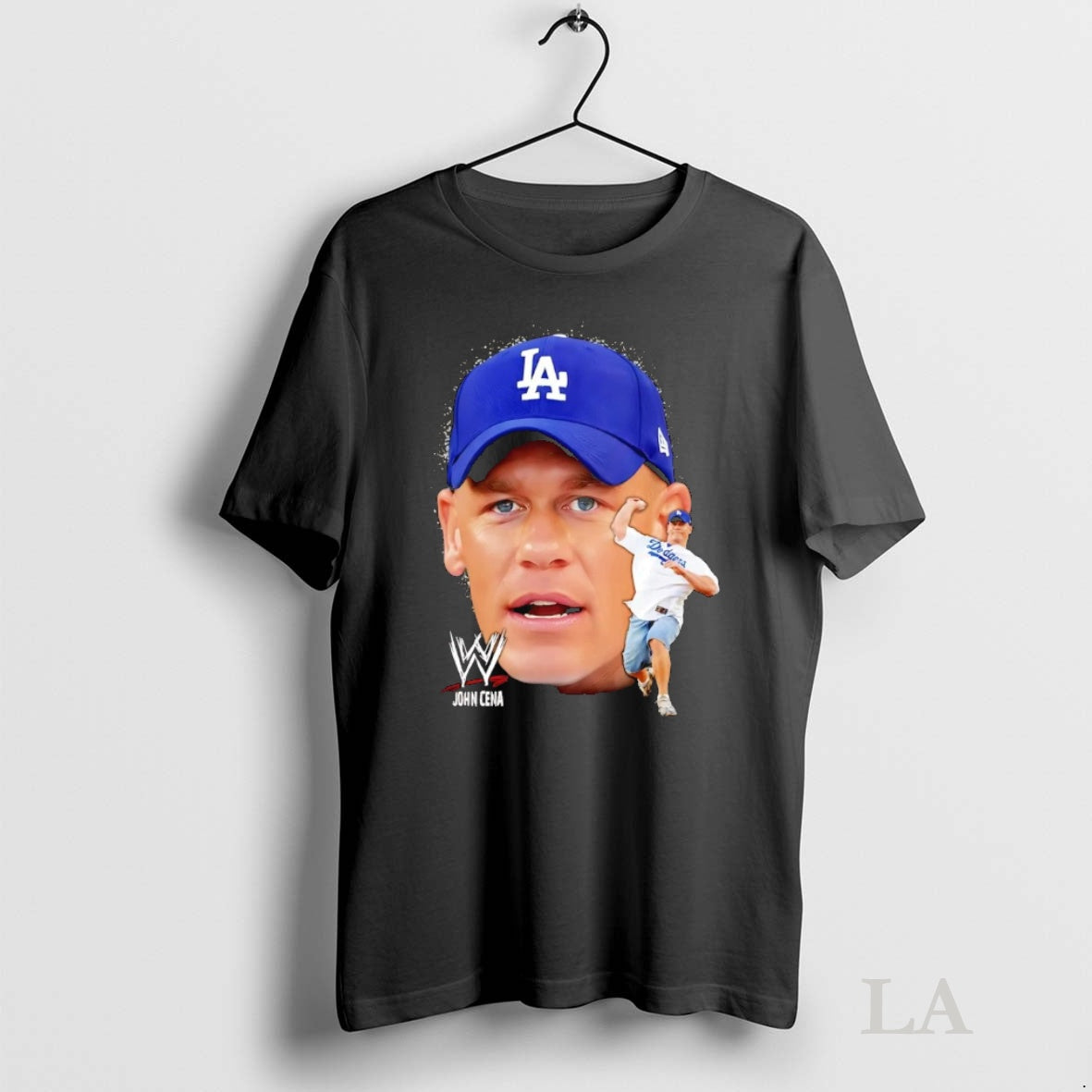 Original John Cena Pitching Baseball La Dodgers T-Shirts, Hoodie, Sweatshirt | InkNestWear.com