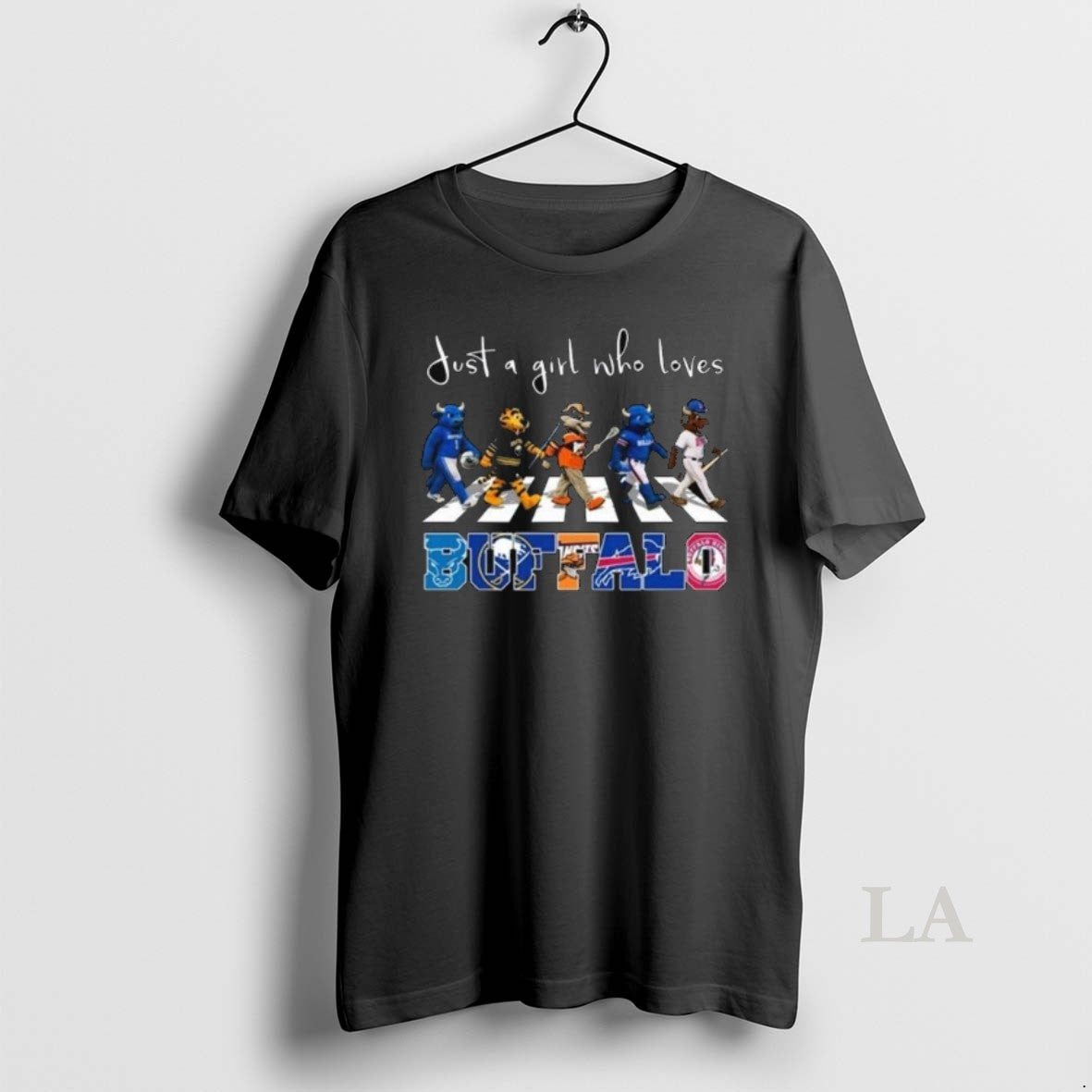 Original Just A Girl Who Loves Mascot Buffalo City Sports All Team 2025 Long Sleve T-Shirts, Hoodie, Sweatshirt