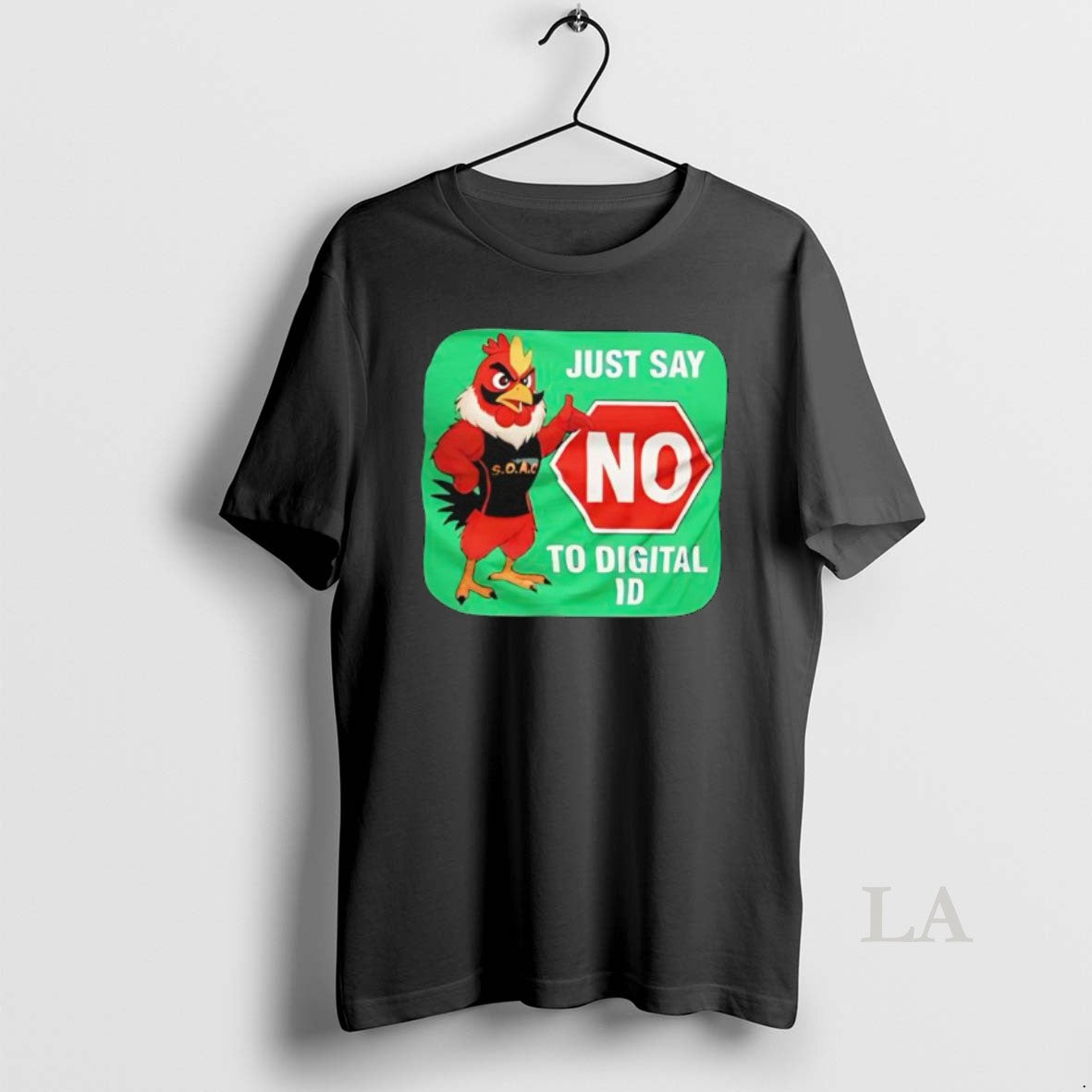Original Just Say No To Digital Id Red Rooster S O A T-Shirts, Hoodie, Sweatshirt | InkNestWear.com